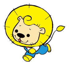 Gif animé lion jaune
